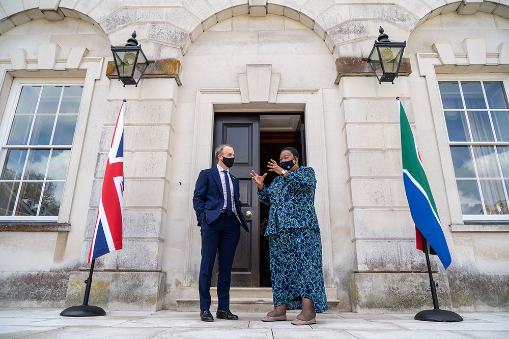 The UK and South African foreign ministers met in May to discuss the challenges of Covid, global healthcare, climate change and aspirations for COP 26